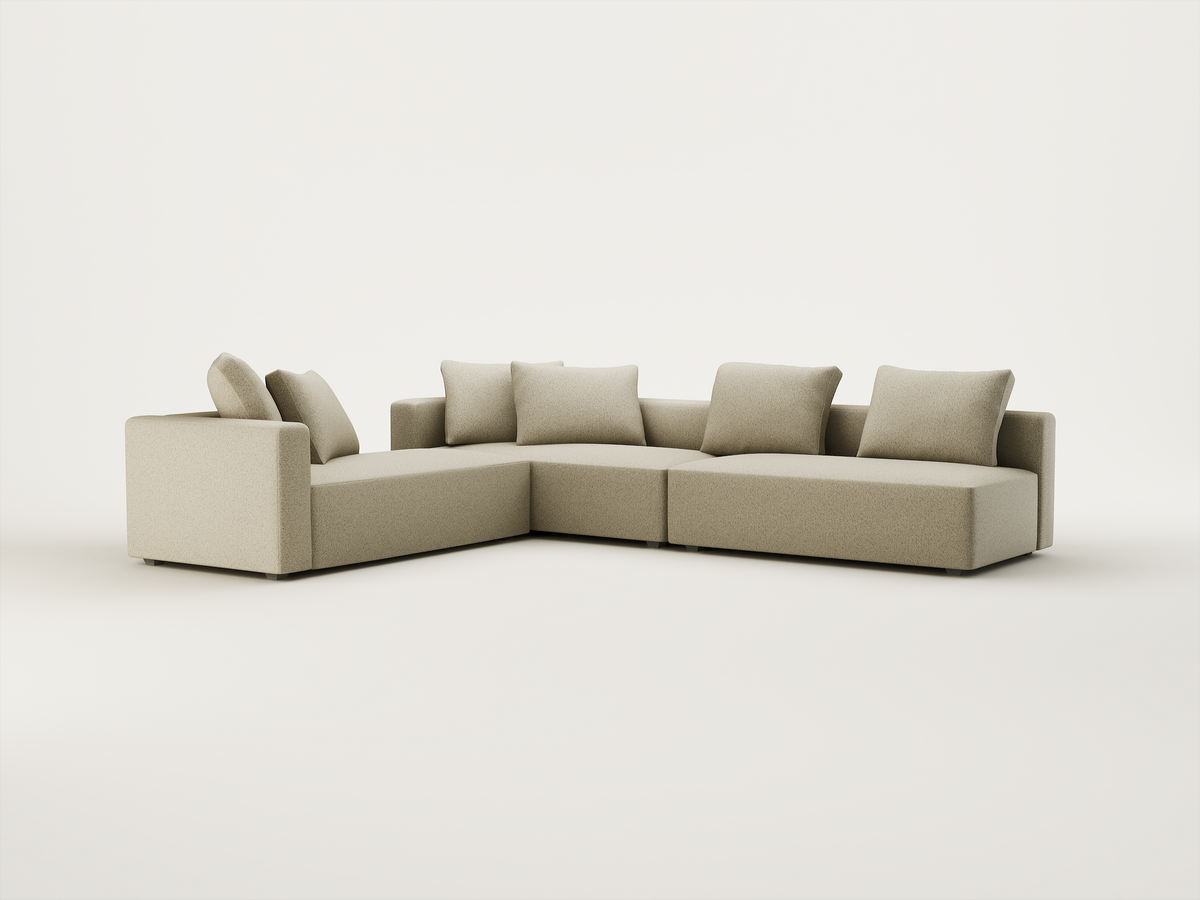 Charly Long Corner Sofa Outdoor - Left Arm Open Back