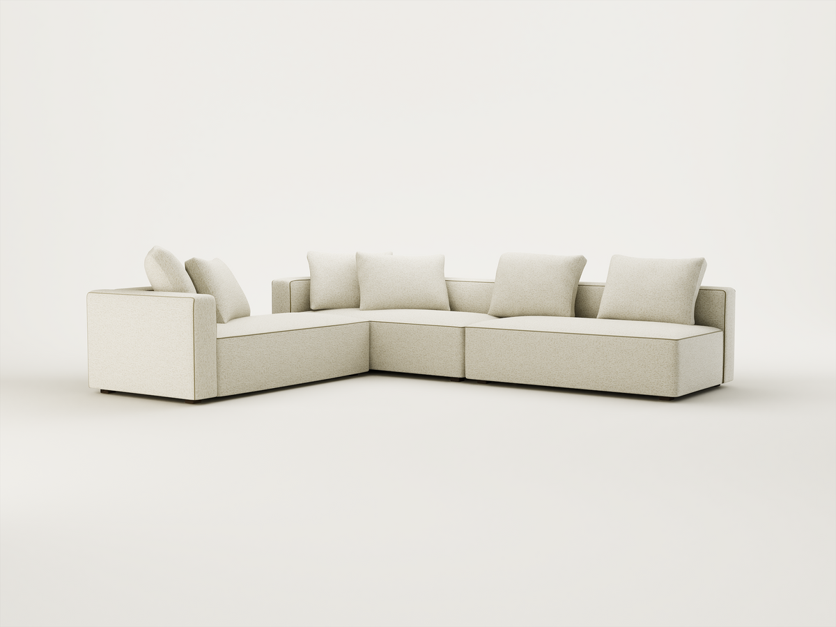 Charly Long Corner Sofa - Left Arm Open Back
