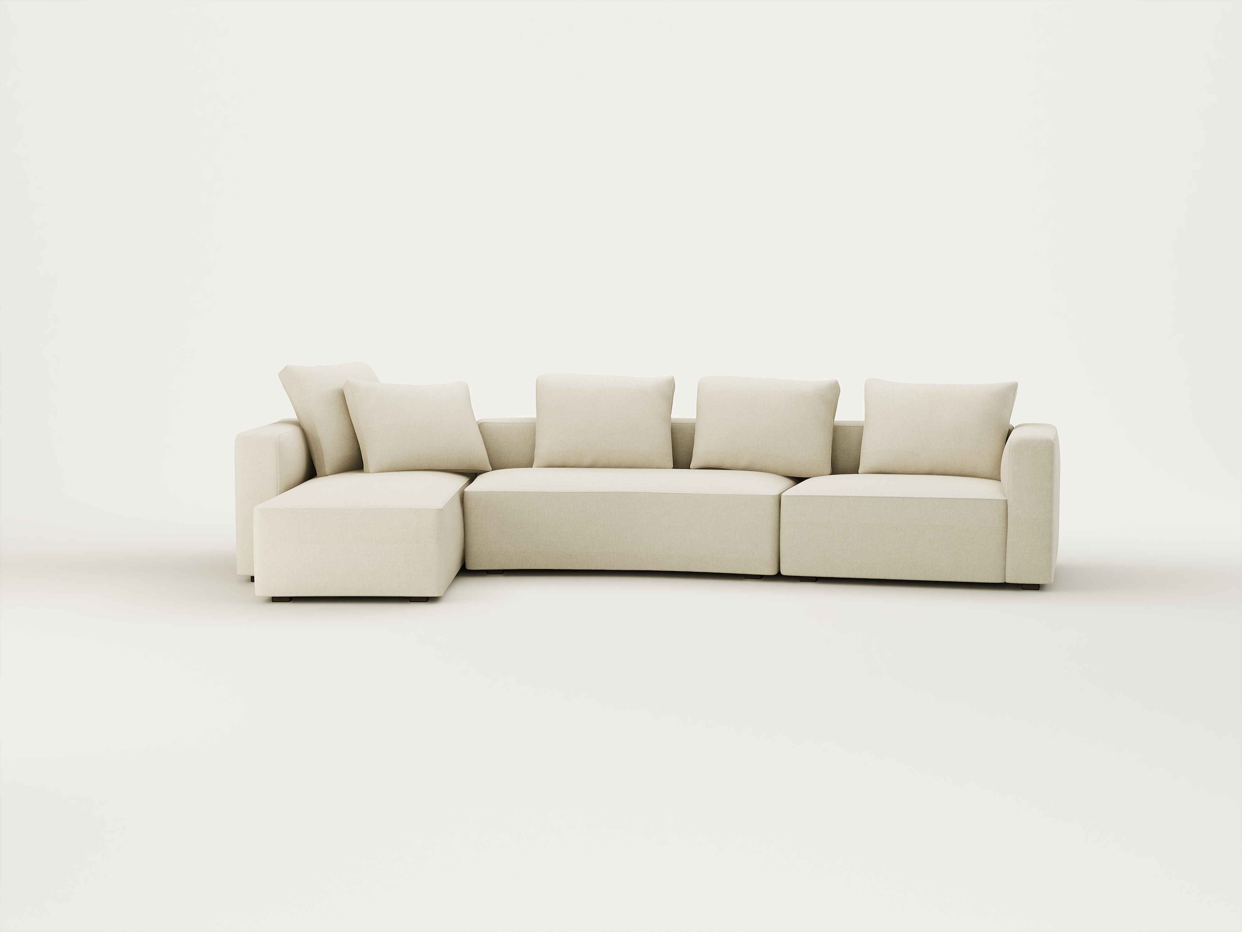 Tahiti Calico / Piping-Kanvas Nougat