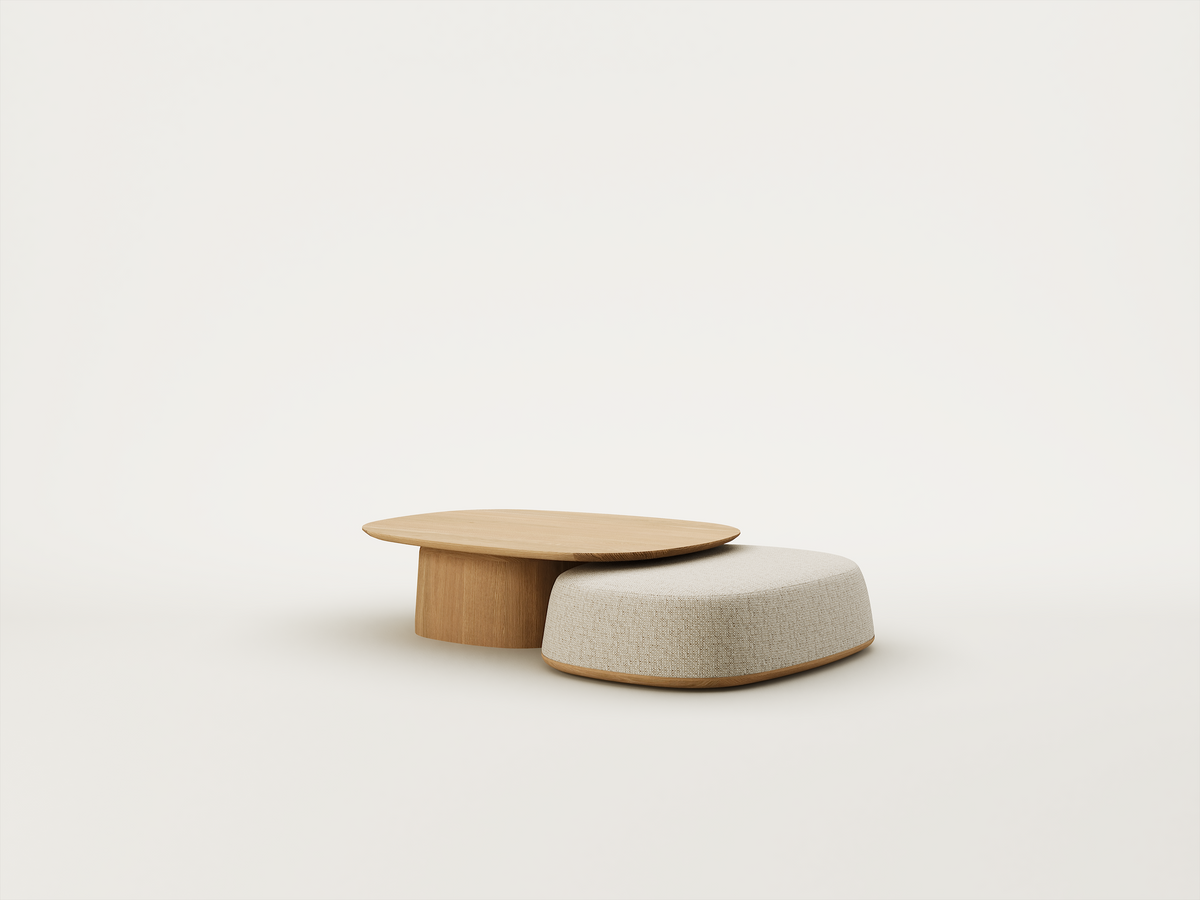 Lena Large Coffee Table & Ottoman Nest - ex display