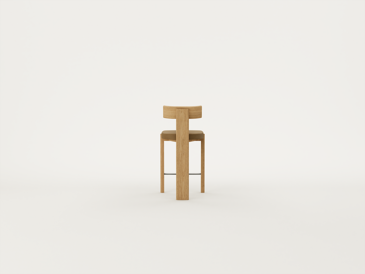 Ebb Bar Stool - Timber Back - 750SH