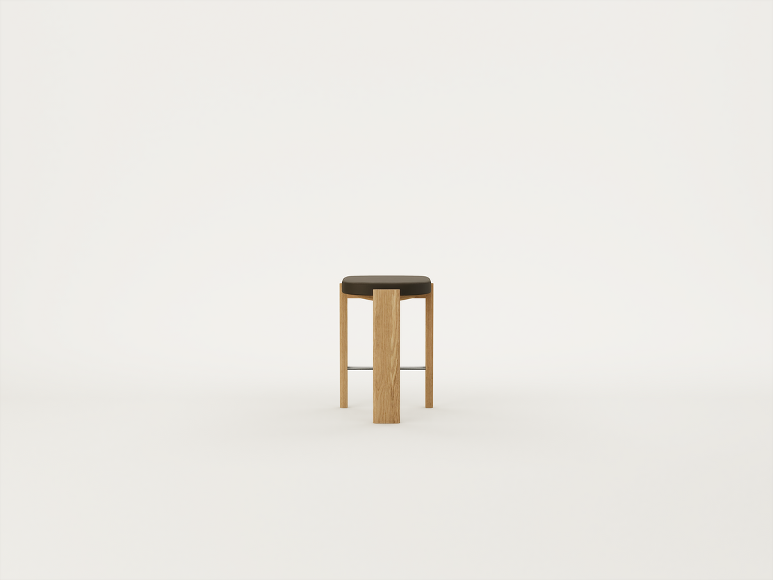 Organic Oak / Spectrum Safari / Brushed Stainless