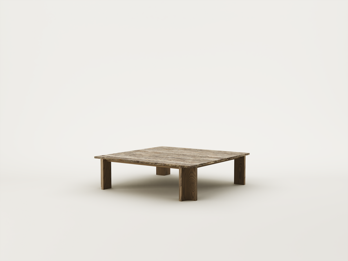 Drift Square Coffee Table - Stone
