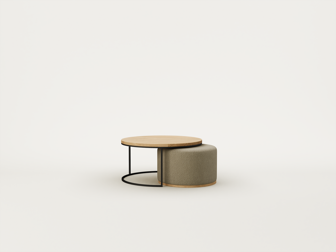 Organic Oak / Grande Boucle Mink / Matt Black