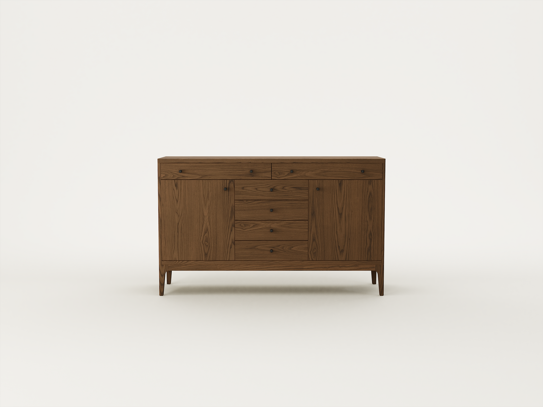 Mid Brown Ash / Cylinder Black