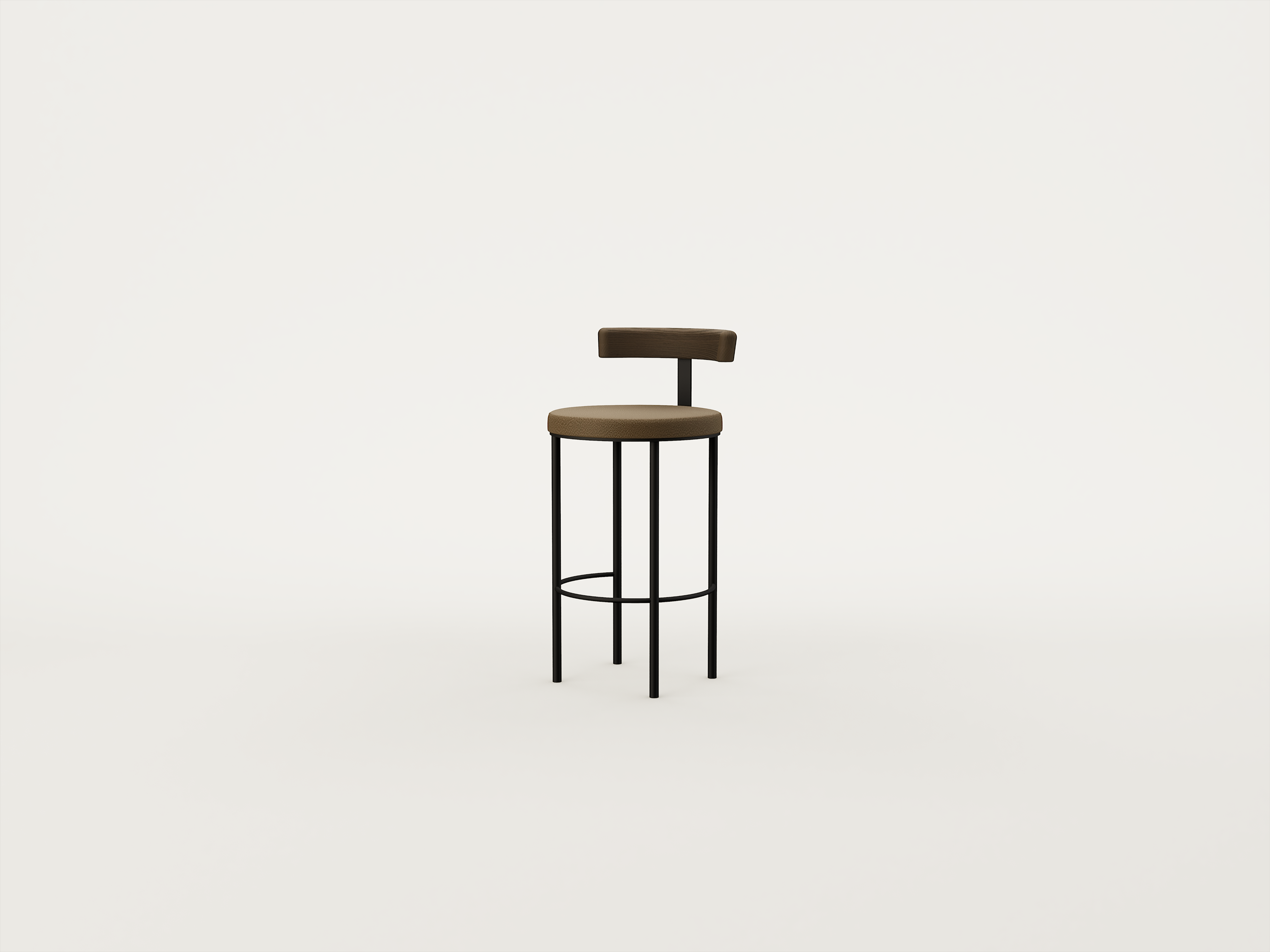 Taupe Ash / Leisure Dark Brown / Matt Black