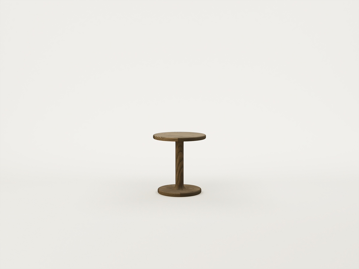 Contour Pedestal Side Table - ex display