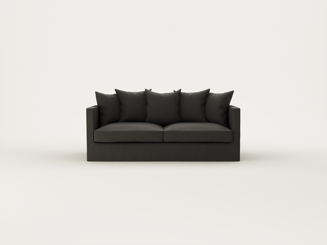 Kanvas Charcoal / 3 Seater