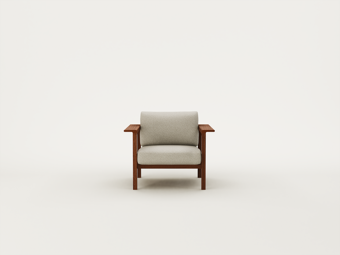 Iroko Walnut - Outdoor / Ostuni Pumice