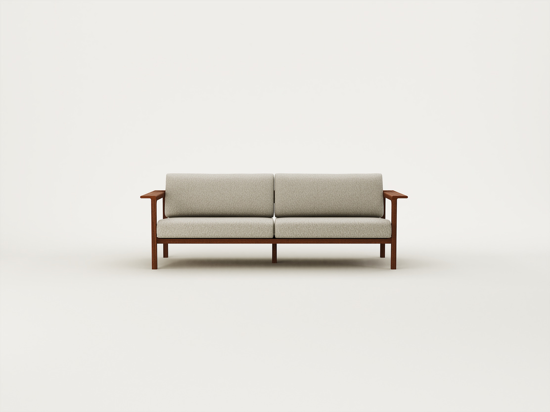 Iroko Walnut - Outdoor / Ostuni Pumice